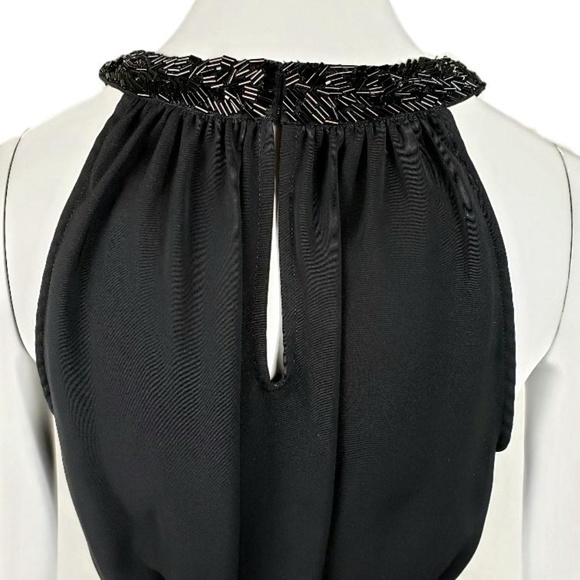 DKNY Black Special Occasion Dress Beautiful Beading Medium - Picture 5 of 8